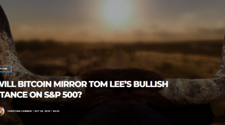 WILL BITCOIN MIRROR TOM LEE’S BULLISH STANCE ON S&P 500?