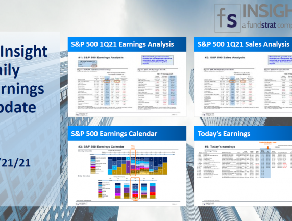 FSInsight 1Q21 Daily Earnings Update – 04/21/2021