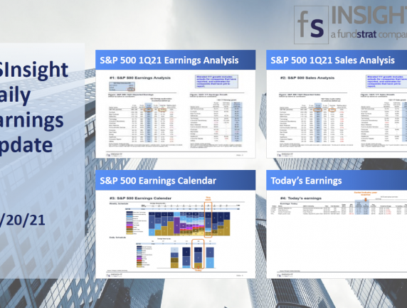FSInsight 1Q21 Daily Earnings Update – 05/20/2021