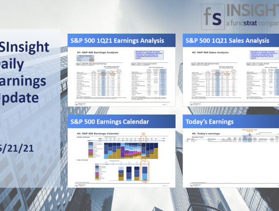 FSInsight 1Q21 Daily Earnings Update – 05/21/2021