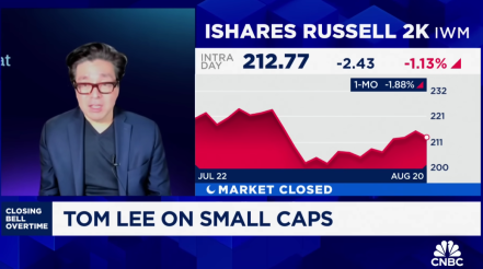 Video: If Fed starts cutting, money on the sidelines could funnel into small caps, says Fundstrat's Tom Lee