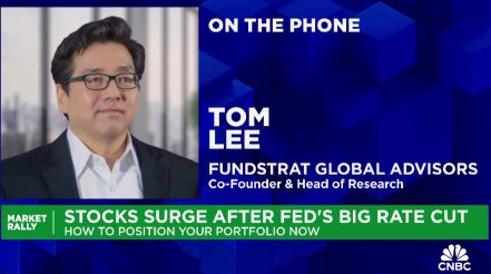 Video: Fundstrat's Tom Lee - Fed cuts set up strong markets next few months but election uncertainty remains