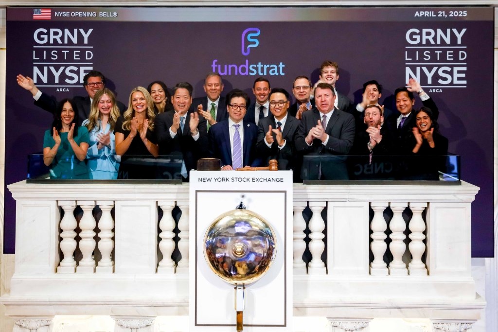 Fundstrat Celebrates Launch of GRNY ETF by Ringing Opening Bell at the New York Stock Exchange