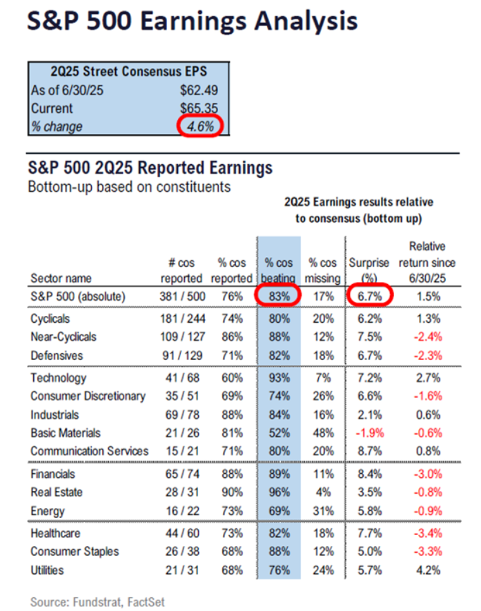 FSI Sector Allocation - August 2025 Update