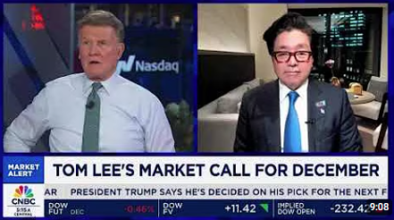 Tom Lee: Why a Rocky Start to December Could Lead to a Year-End Rally