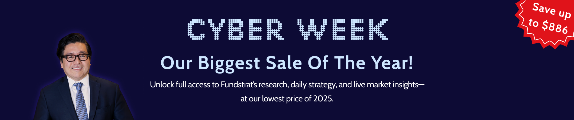cyber week sale headline